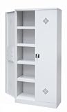 Umweltschrank Gefahrstoffschrank Pflanzenschutzschrank Chemikalienschrank Spritzmittelspind 566250 lichtgrau 1950 x 920 x 420 mm (H x B x T) Lüllmann
