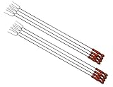 8 lange Grillspieße, sehr lang 1 Meter Wurstspieße, für Garten Grill, Würstlhalter Wursthalter für Würste Würstl Wurstgrill (Achtung kein Teleskop, sondern feste (stabile) Form aus gedrehtem Stahl) ideal für Camping, Freizeit, Lagerfeuer, Grillfest, Gartenparty, Geburtstag, Outdoor,Feuerschale, Feuerkörbe, Picknickgrill, Picknick-Grills, Gartenöfen, Grillkamin, Gartenkamine und Raclette, Würstchenspiesse