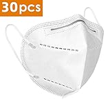 FFP-2 Maske Maske N-95 Atemmaske mit verstellbarem Nasenclip 30 pcs