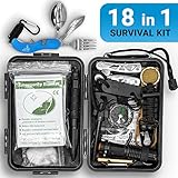 BOCK 2005 Survival Kit Überlebensset Überlebensausrüstung Überlebenspaket | Prepper Ausrüstung + Tactical Pen, Survival Armband, Kompass Outdoor, Feuerstein Survival Feuerstahl Paracord Bushcraft